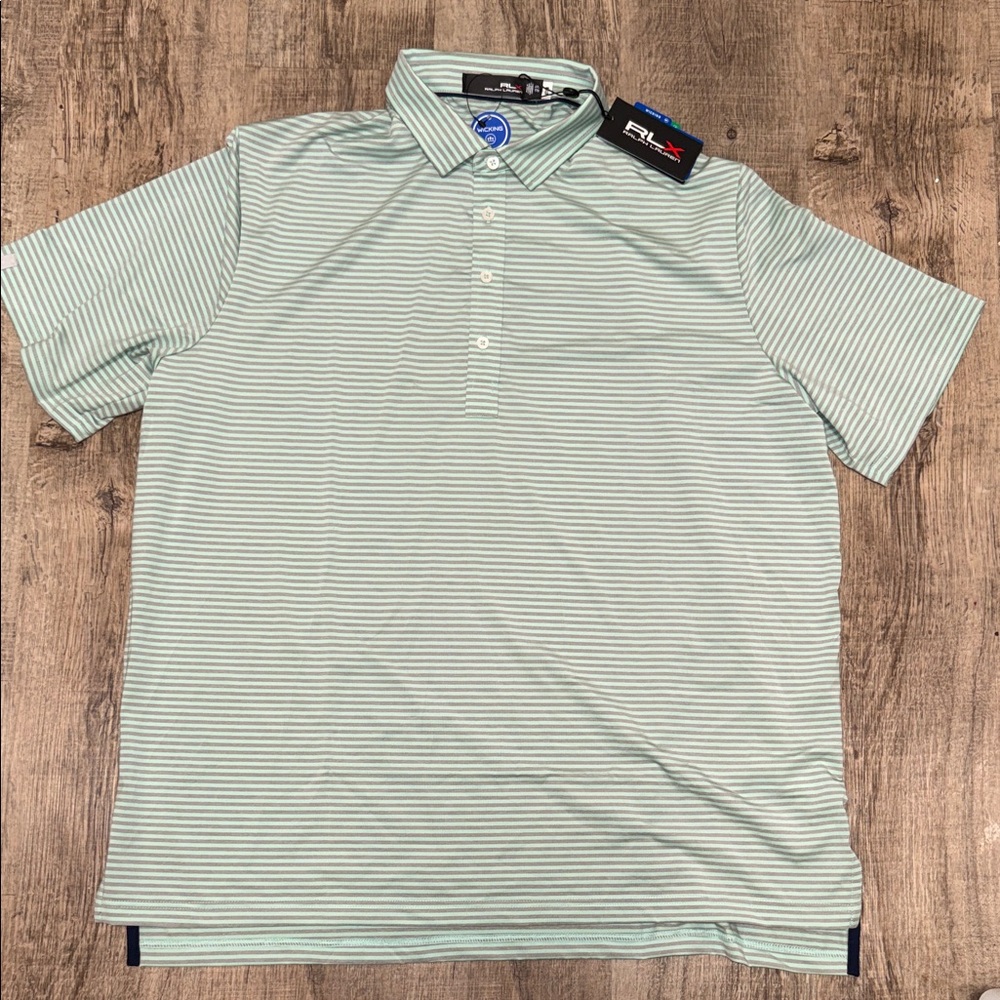 Polo by Ralph Lauren Green Striped Polo Shirt